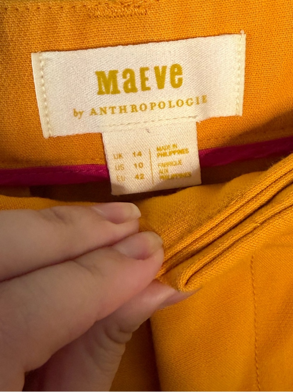 Anthropologie Maeve Avery Pleated‎ Shorts in Mango Mojito - Picture 6 of 8